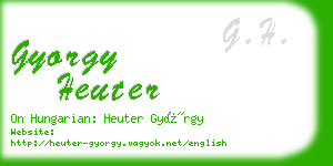 gyorgy heuter business card